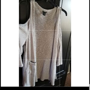 Torrid cold shoulder cardigan